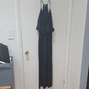 Elegant Navy Blue Maxi Dress
